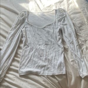 GAP White Long Sleeve Tee
